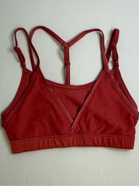 Nike Red Mesh Crossback Sports Bra Adjustable Straps Size Small